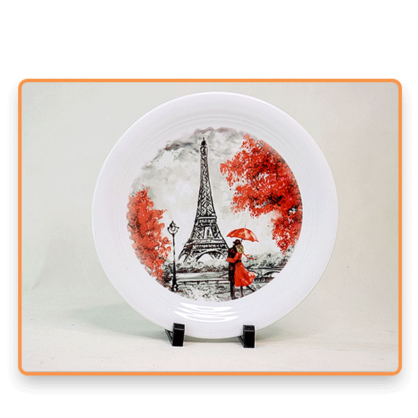 بشقاب سابلیمیشن ساده گرد